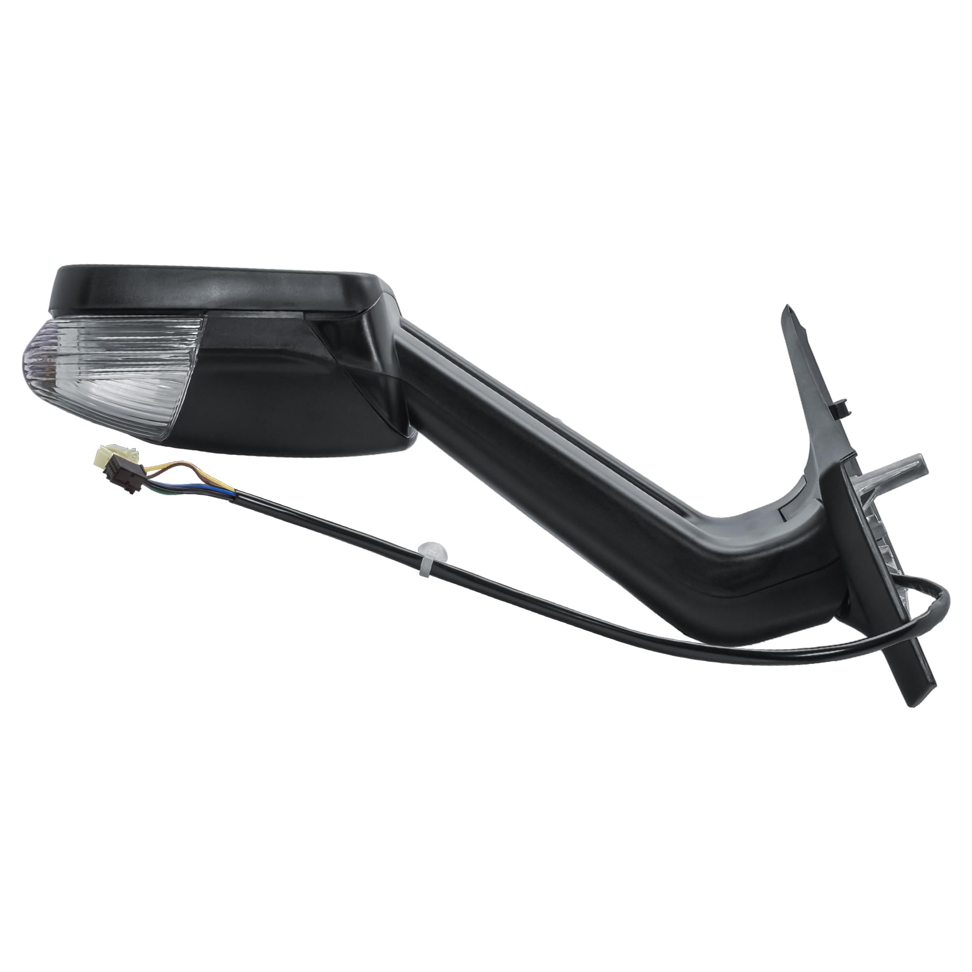 Espejo retrovisor izquierdo lado del conductor brazo largo eléctrico y calentable manual plegable negro mate tapa para Mercedes Sprinter 907/910 2019-2024