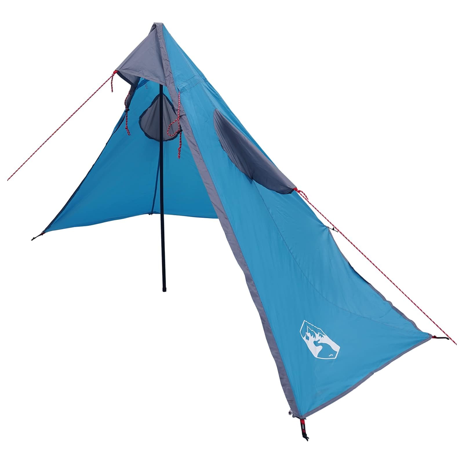 Gecheer 2-in-1 Regenponcho mit Kapuze, wasserdichtes 185T Polyester Tarp mit Erdnägeln und Leinen, 262x126x130 cm, for Camping Wandern Outdoor