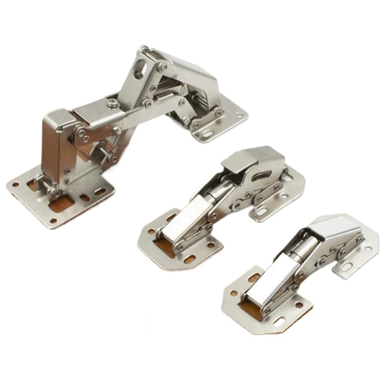1/2pcs Hinges Furniture for Cabinets Door Hinges with Screws(2pcs Hydraulic 4in)