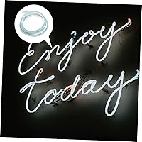 Vista 5 de DOITOOL 1pc Neon Strip Led Neon Rope Silicone Neon Led Strip Light Christmas Tape Lights Practical Neon Lamp Led Light Bar Waterproof Strip Light