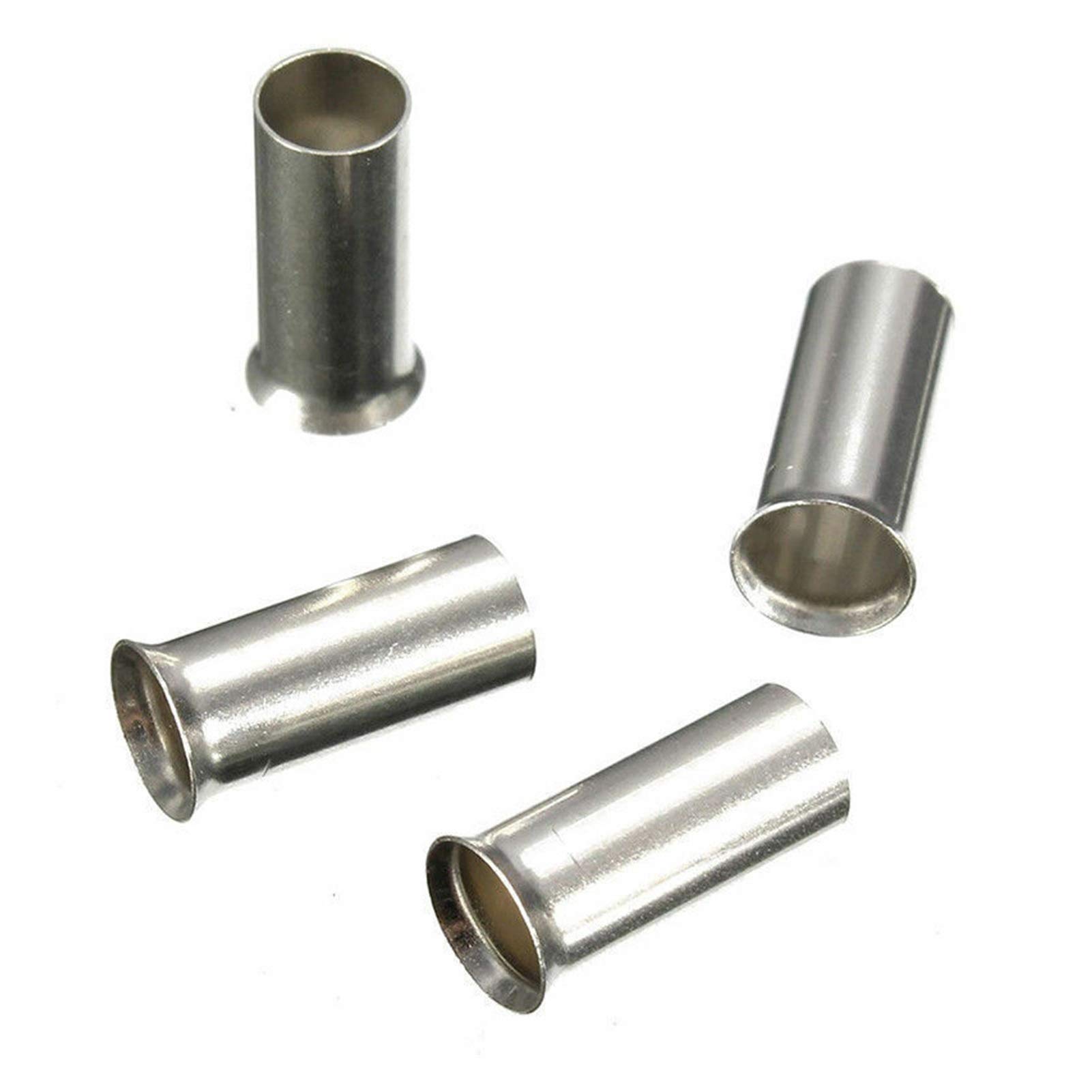 50 szt. ocynowany materiał miedziany nieizolowany zacisk 0,5 mm do 16 mm złącze zaciskowe kabla z kablem końcowym drutu tulejkowego (kolor: 1,0 mm2)
