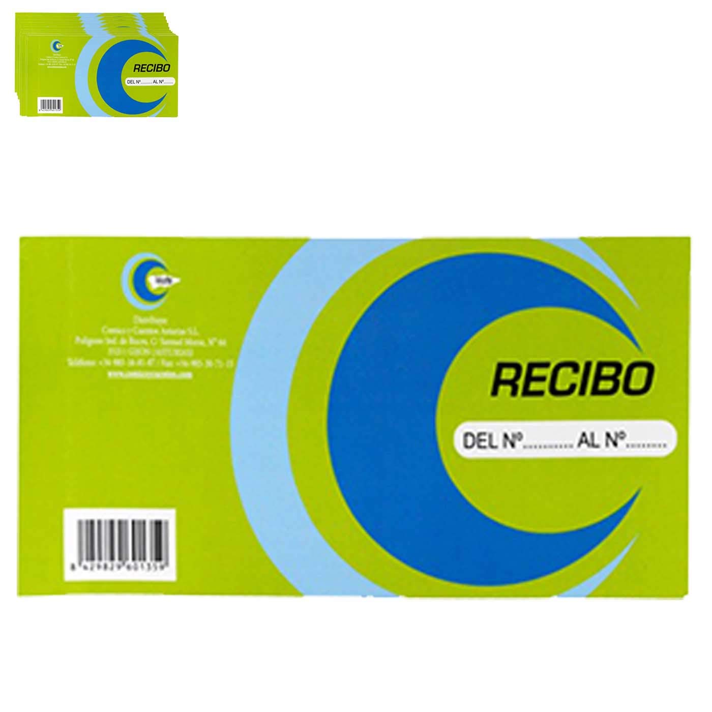 Acan Pack de 12 talonarios de Recibos 1/3
