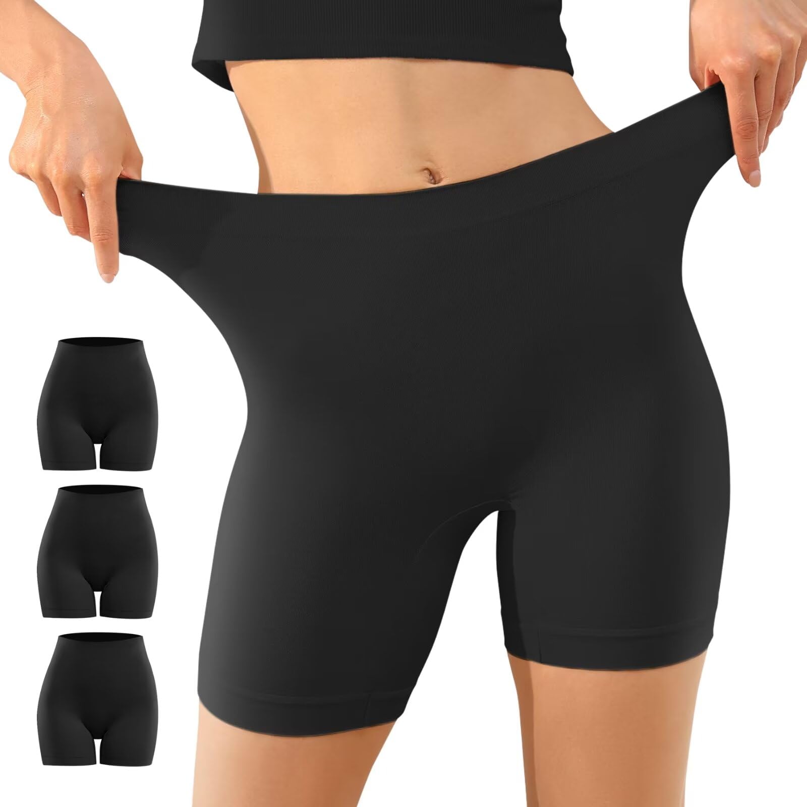 YouShow 3 Pack Pantalon Antirozaduras Mujer Debajo la Falda Pantalones Cortos Vestir Braga Anti Roce — view 7