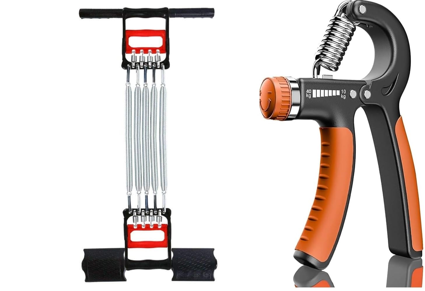 Chest Expander & Hand Gripper Muscle Exerciser with 5 Springs (3 in 1 Chest Expander Spring) (B08CXMKBGH) Amazon Price History, Amazon Price Tracker
