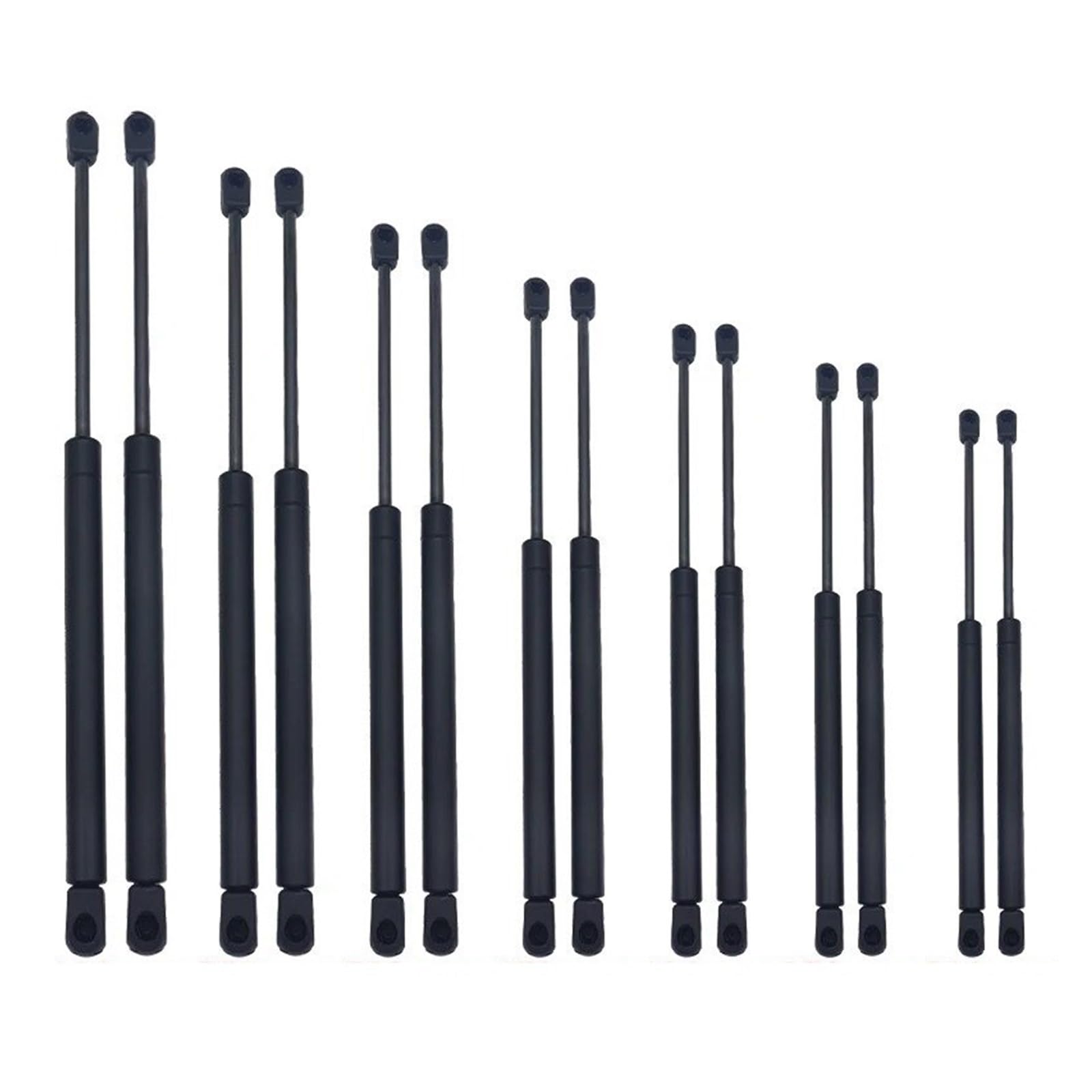 Gasfeder 2 Stücke 300N 300-600mm Gasdruckfedern Federdämpfer Lift Unterstützt RV Windows Lagerung Dämpfer TV Schrank Camper Zurück Fenster Bett Abdeckung Dämpfer(300N 550mm)