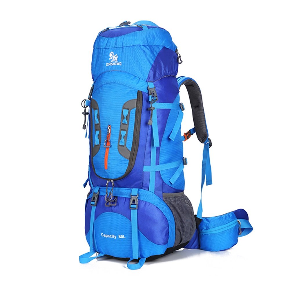Jian ya na al aire libre Montañismo gran capacidad 80lwaterproof transpirable Suspensión Soporte Mochila Ciclismo y Senderismo Mochila con cubierta para la lluvia