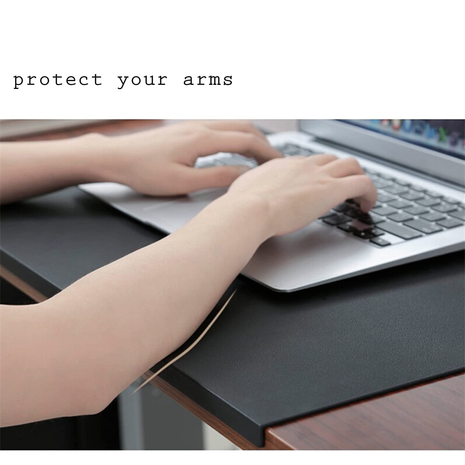 Sous-main de bureau en cuir synthétique souple, imperméable, résistant à l'huile, antidérapant, protection des bords de la table pour le bureau et la maison