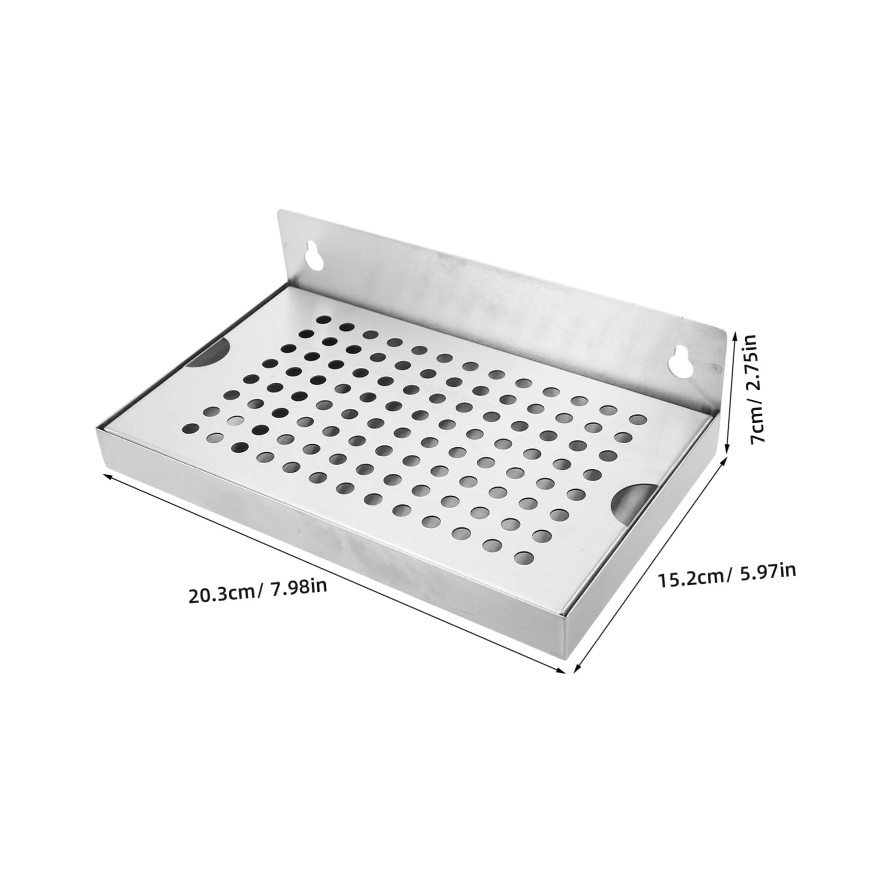 LIFKOME Acero Inoxidable Bandeja de Goteo para Dispensador de Cerveza