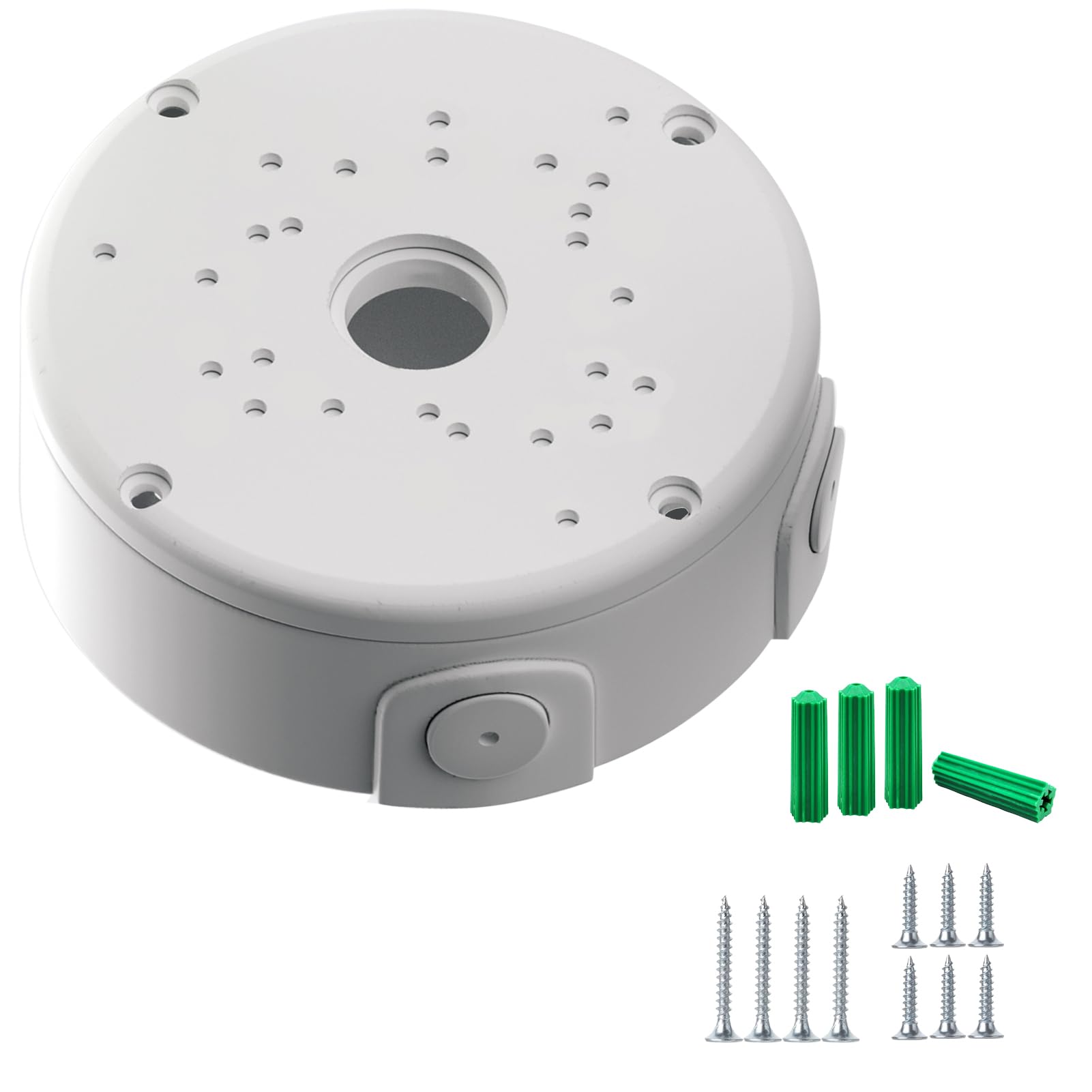 WiTi Junction Box Deep Base for Security Surveillance Cameras, Plastic Cable Management Box CCTV IP Camera Dome and Bullet Type