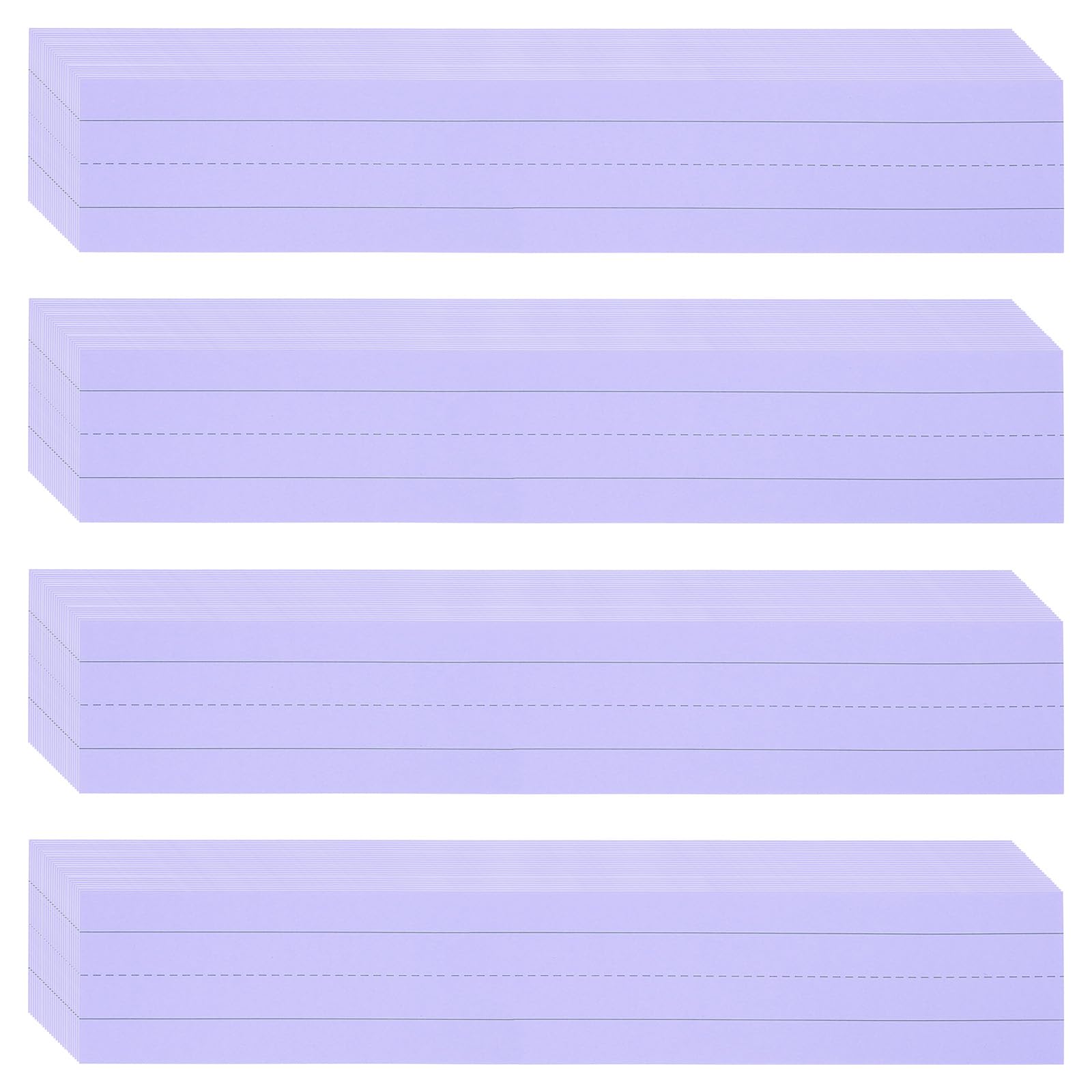 PATIKIL 100 Sheets Ruled Sentence Strips