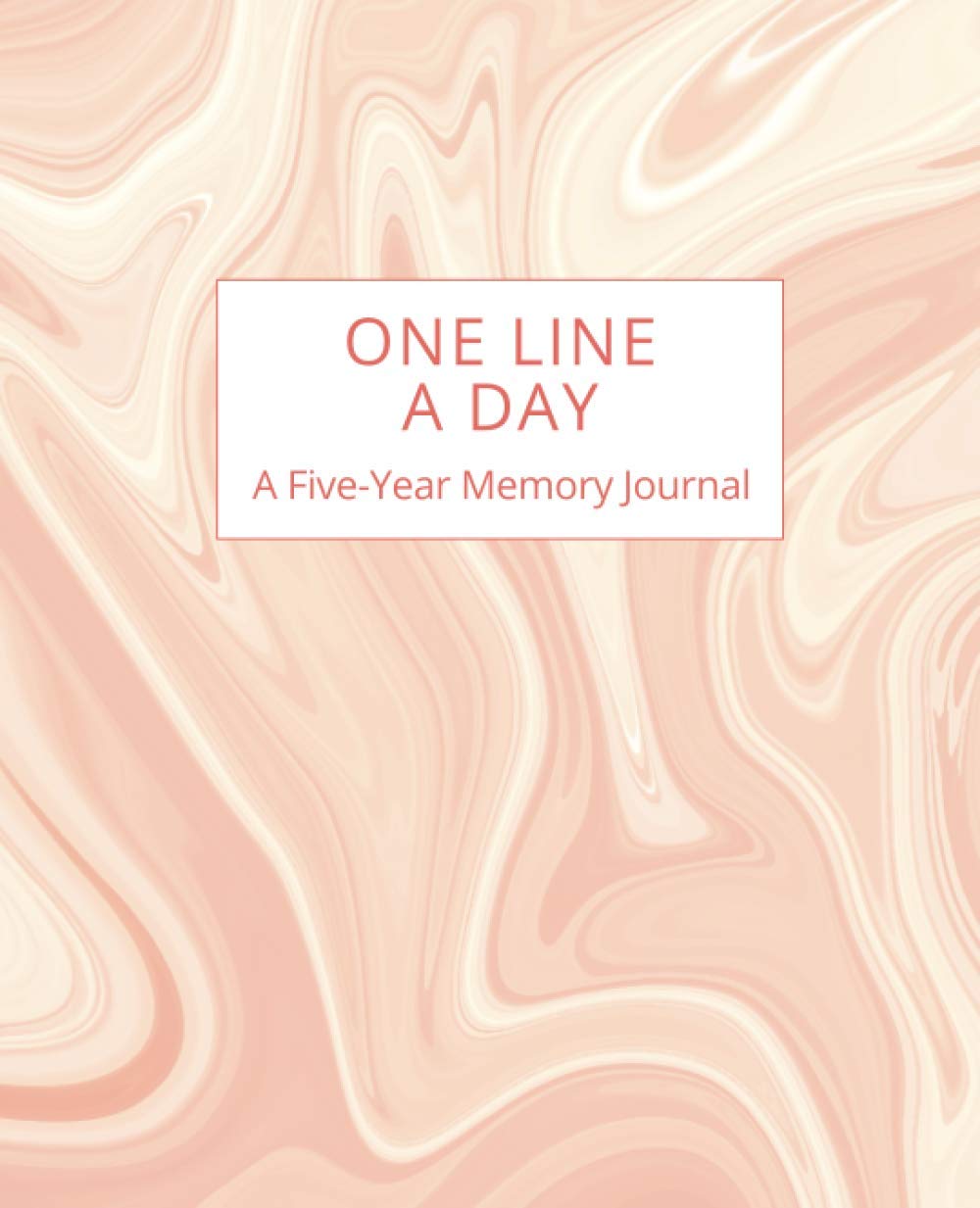 One Line a Day: A Five-Year Memory Journal for Daily Reflection and Mindfulness | Pink Marble Edition