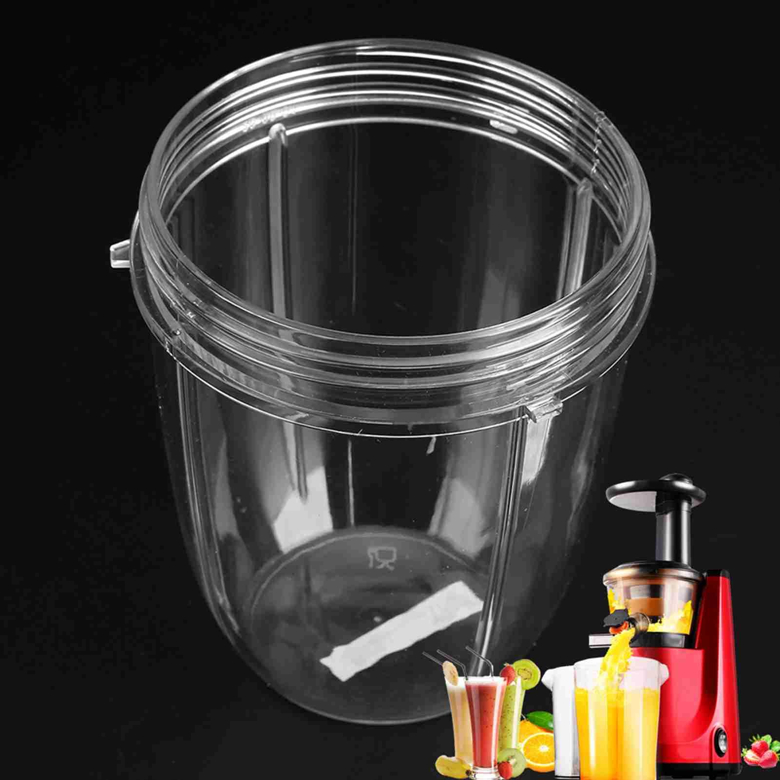 Entsafter Mixer Ersatzbecher 18oz Entsafterbecher Ersatzteile Kunststoff Transparente Tassen Ersatzteil für Mixer | für Extractor 900W