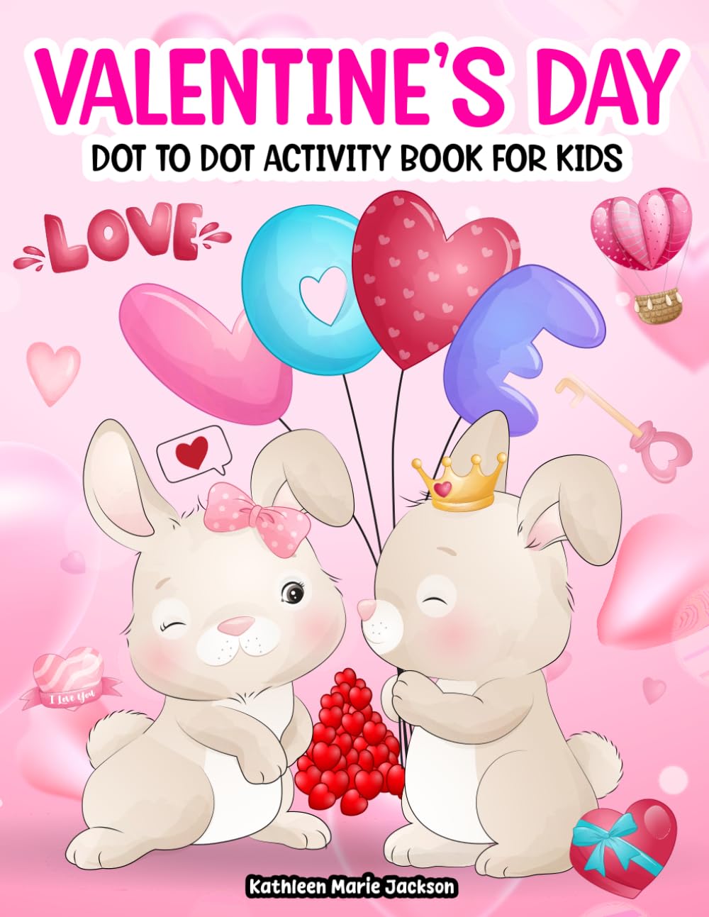 Valentine's Day Dot to Dot Activity Book for Kids