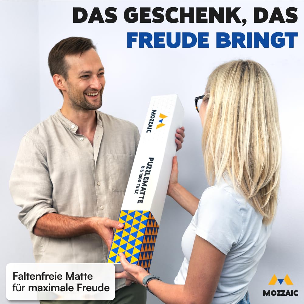 Mozzaic Puzzlematte 3000 Teile – Puzzleunterlage für Puzzle bis 1500/3000 & 5000 Teile – Premium Puzzle Matte für sorgenfreien Spielspaß