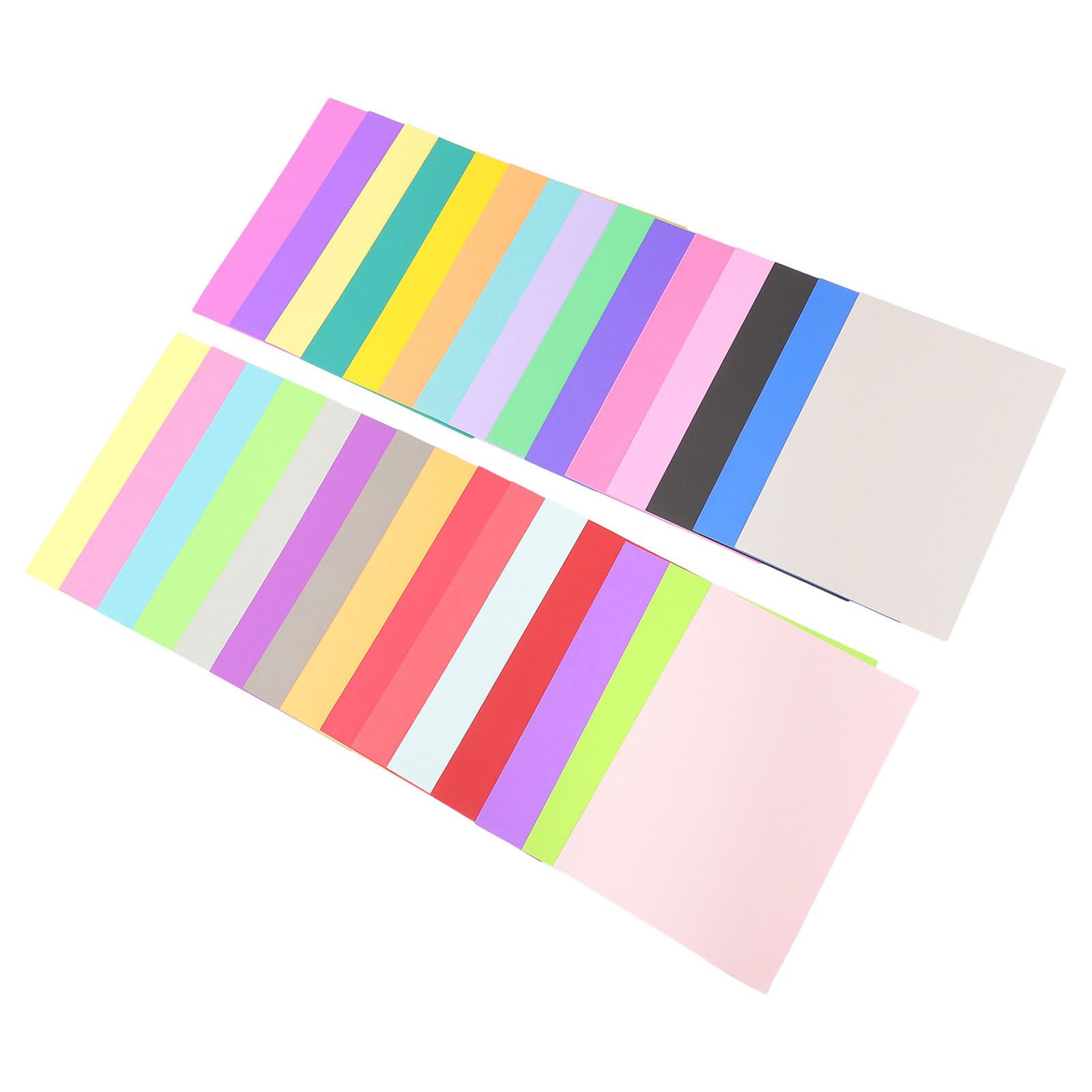 HEMOTON 120 Pezzi Cartoncino Colore Casuale A4 Colorato per Origami e Progetti Scolastici, Carta Opaca Resistente allo Sbiadimento Piegatura Migliorata per Uso in Aula e Attività Creative