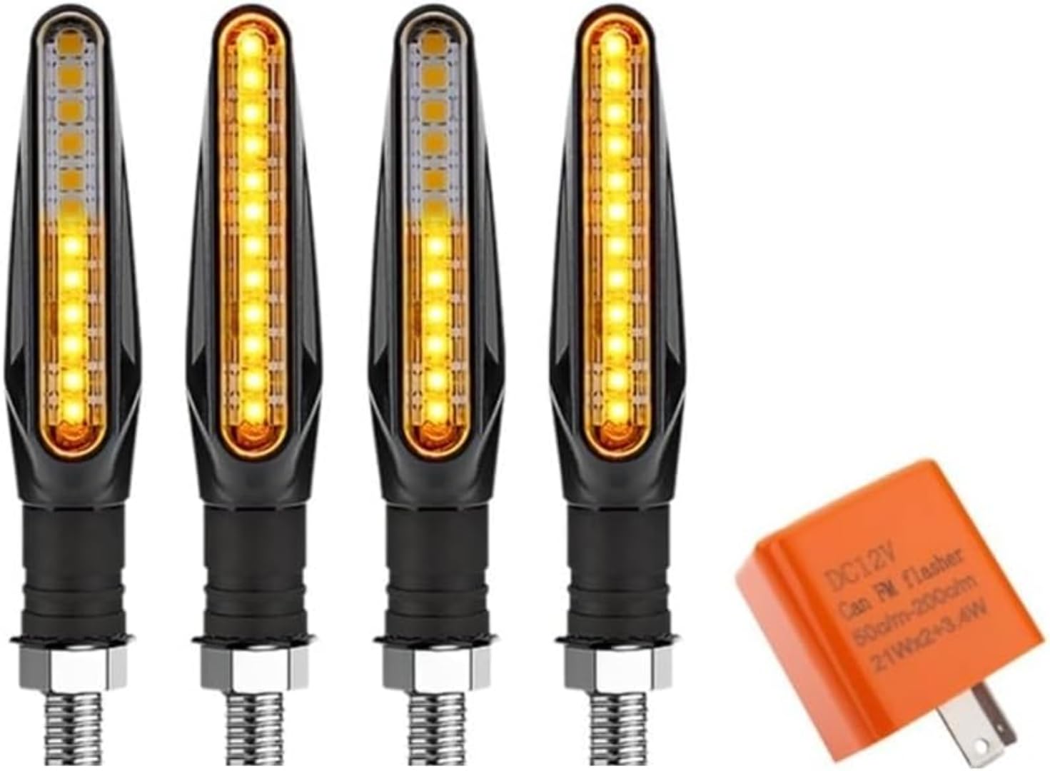 Generic Mini uniwersalne wskaźniki Dla Ninja 400 300 650 12led 10mm lampa tylna motocyklowa LED światło kierunkowskazu uniwersalne drl bursztynowe migające światła