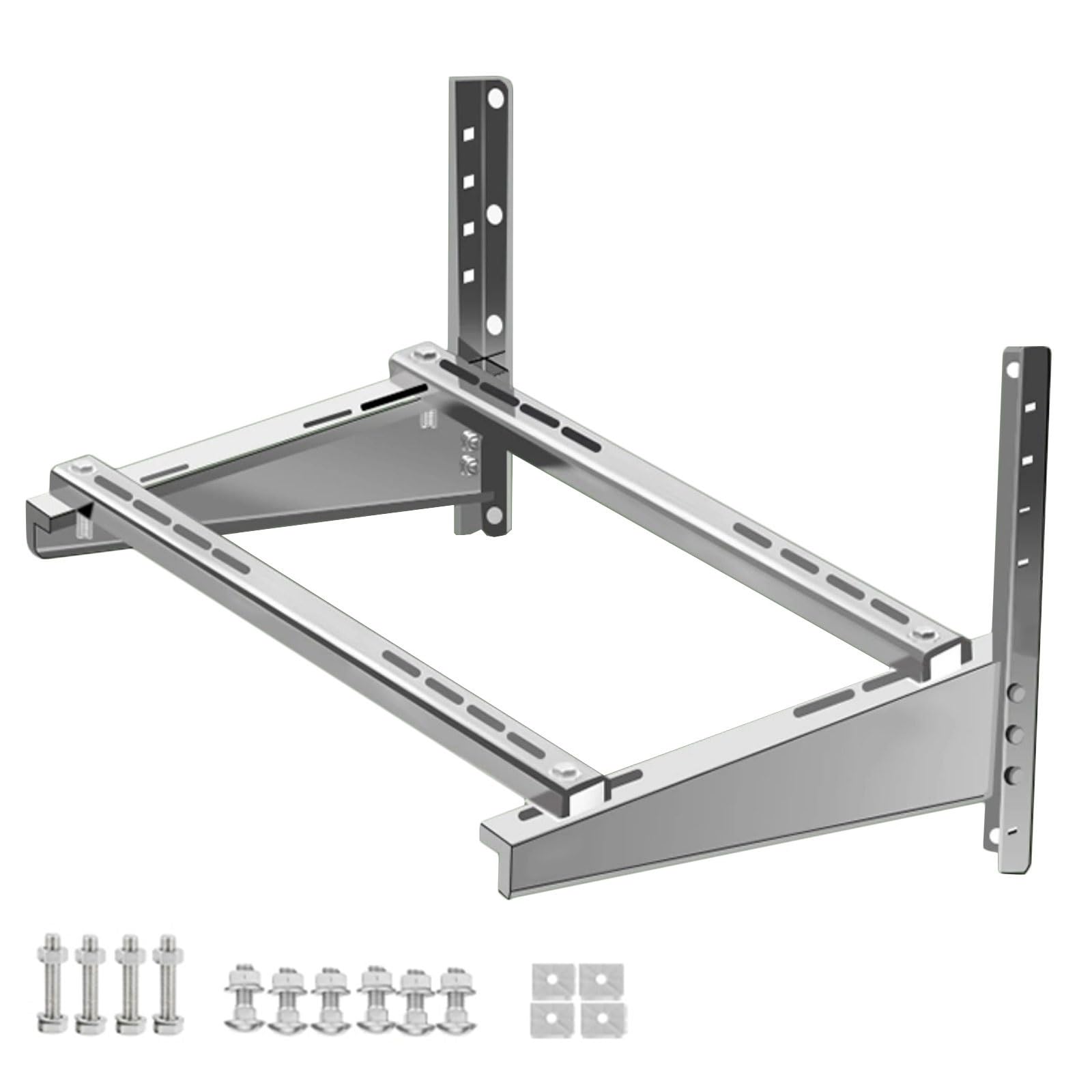 Soporte de montaje en pared de aire acondicionado de acero inoxidable 304, mini soporte dividido a prueba de óxido para uso en exteriores, diseño de carga fuerte