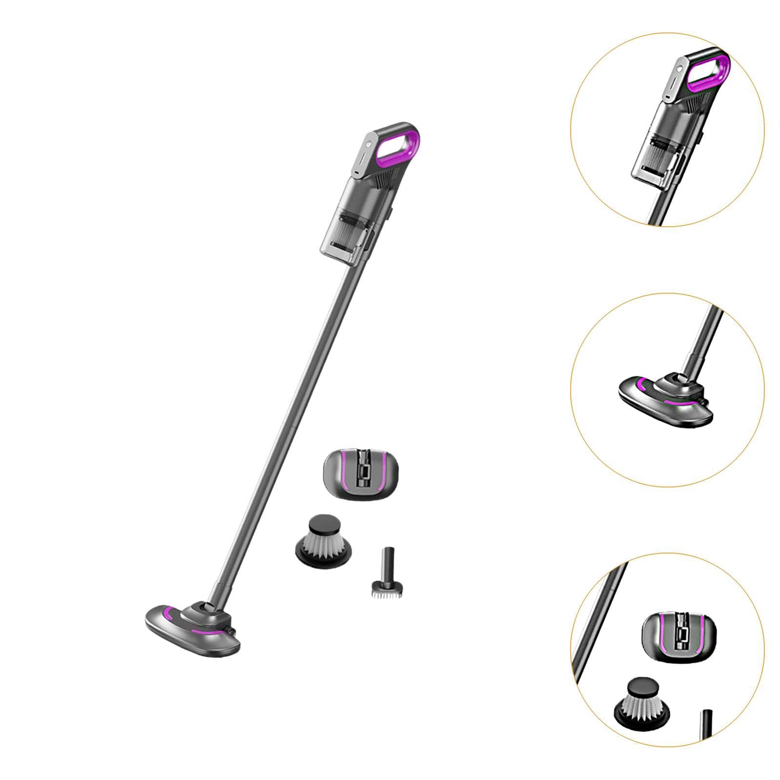 Aspiradora de Mano con Accesorios, Tipo Escoba, Apta para Suelos de Coche Y Hogar.