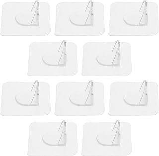 Toyvian 12pcs Wall Anchor Brackets for Baby Gates, Stable Anti Tip Fixing | Plastic, Indoor Outdoor Use, Dresser and Cabinet Support, Clean Look Integration, Portable Set