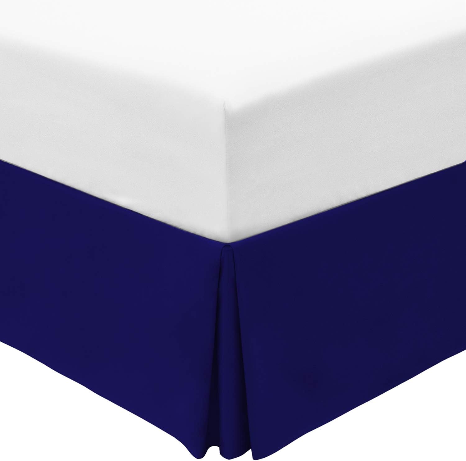 Mellanni Bed Skirt Full Size Bed Frame and Box Spring Cover 15Inch Tailored