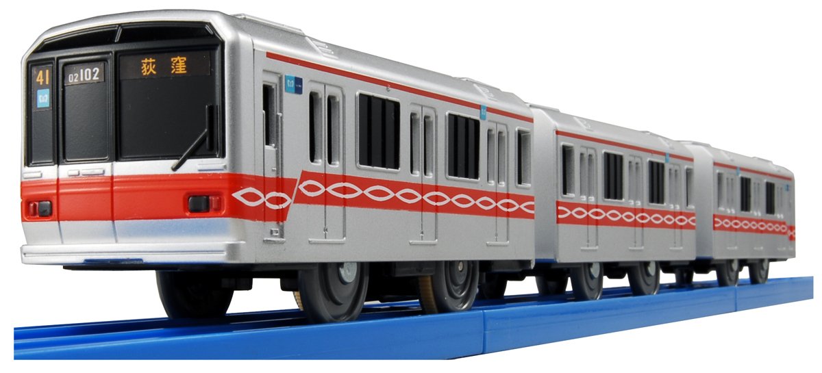 Tokyo Metro Series 02 Marunouchi Line w/Light (Tomica PlaRail  display picture 1