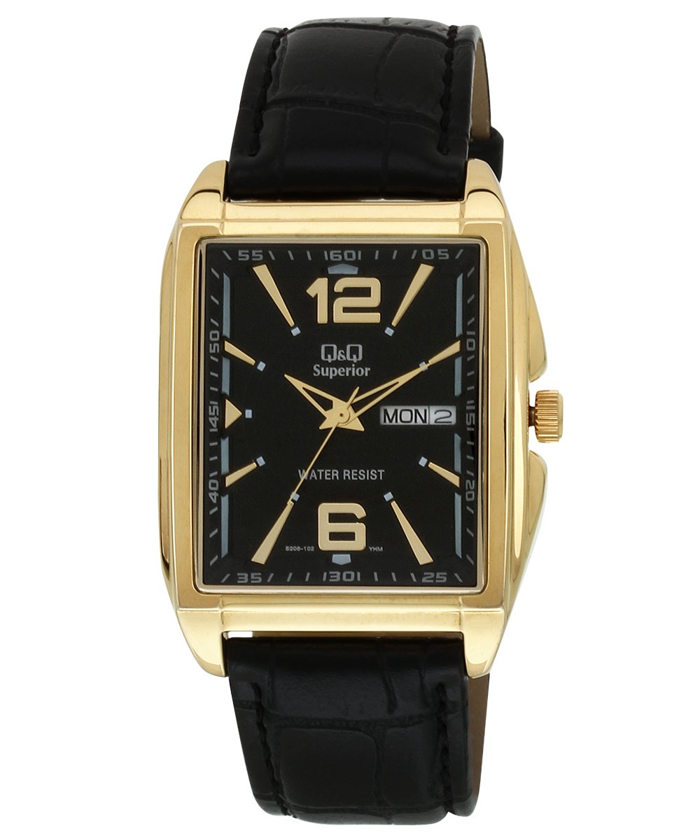 Q&Q Shogun Analog Black Dial Men's Watch - S206-102Y