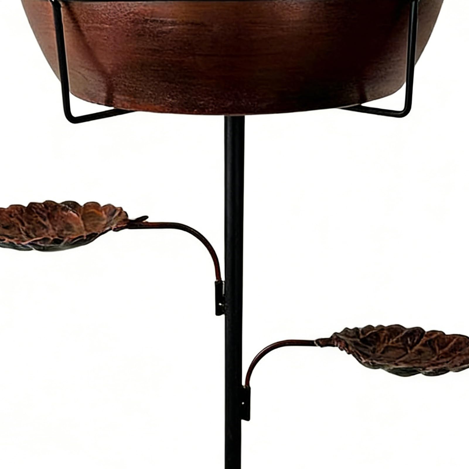 Poidełko dla ptaków na zewnątrz Blacha Odporna na Rdzę z Wyjmowaną Misą | Ogrodowe poidełko dla ptaków Do wody, kolibrów, ogrodu, trawnika, dekoracji, stawu, patio, podwórka, balkonu, tarasu