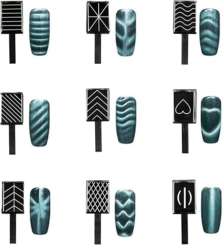 Miniatura 8 de Ideal Swan Juego de 11 herramientas de esmalte de uñas magnéticas, esmalte de gel de ojo de gato, uñas de gel 3D, herramienta de plástico de ojo de