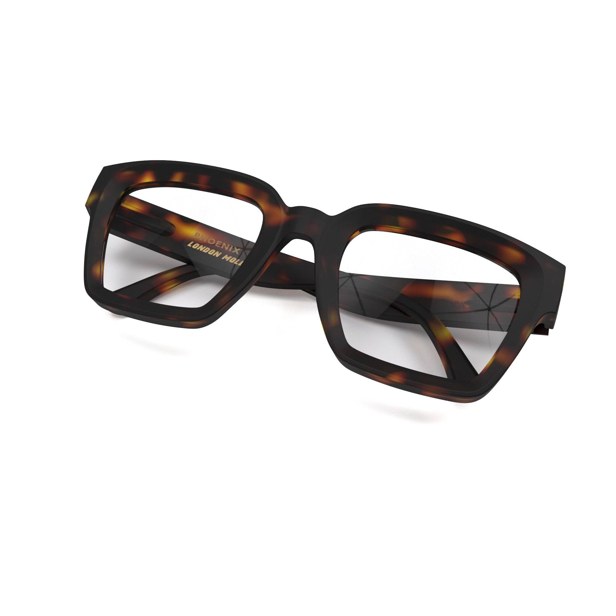LONDON MOLE® Phoenix Grandes lunettes de lecture surdimensionnées | Un grand cadre carré moderne et audacieux | Lecteurs de style statement pour hommes et femmes