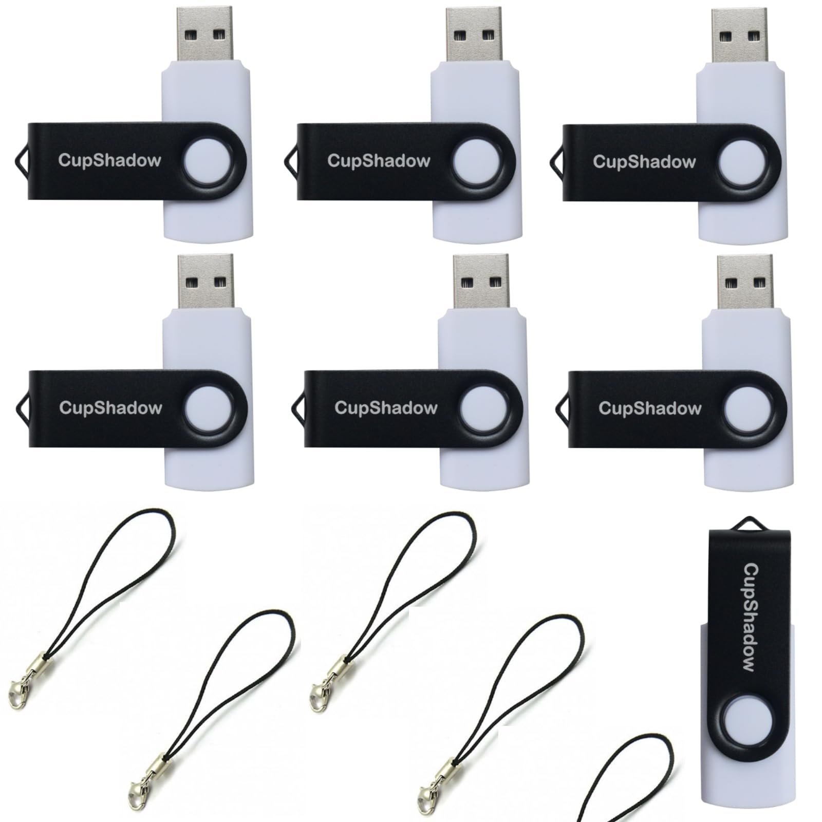 USB-Stick, 8 GB, 15 Stück, Bulk-USB-Flash-Laufwerke, USB 2.0, 8 GB, USB-Stick, Bulk-Pen, CupShadow USB, 15 Stück, Weiß