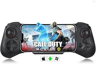 Wireless Gaming Controller for iPhone Android Gamepad Joystick for iPhone 14/13/12/11, iOS, iPad, MacBook, Samsung Galaxy S22/S21/S20 Ultra, TCL, Tablet, PC, Call of Duty Mobile, Genshin Impact