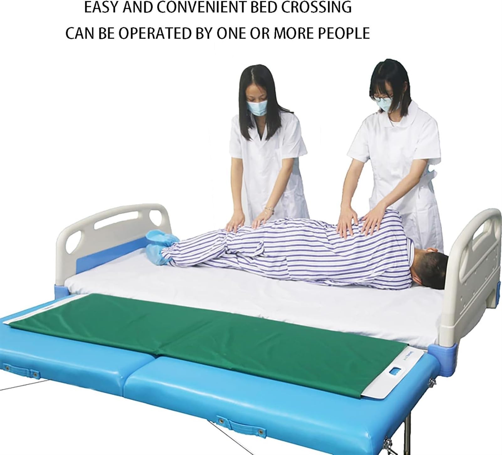 Tavola di trasferimento Pieghevole, Dispositivo di Assistenza allo Scorrimento del paziente, Robusto Materiale in Nylon, Facile da riporre, per ostetricia, Sale radiologiche, reparti e Sale Operator