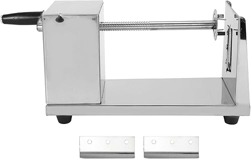 Cortadora manual de patatas torcidas de acero inoxidable,Espiralizador vegetal,Manivela manual espiral patata tornados cortador de verduras