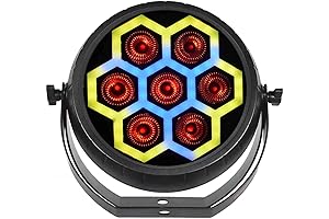 jmaz lighting PAR RGBAW+UV LED Effect Wash Light, 1PCS Radiant Beam Wash...
