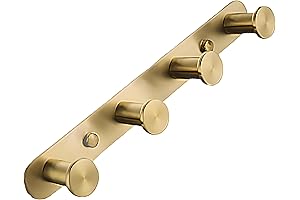 Gold Towel Hook for Bathrooms and Kitchens