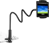 Suporte para tablet Kindle e iPad Gooseneck para cama, suporte de braço flexível para leitura na cama, acessórios de leitura compatíveis com iPad mini, iPhone/Nintendo Switch/Kindle Fire HD