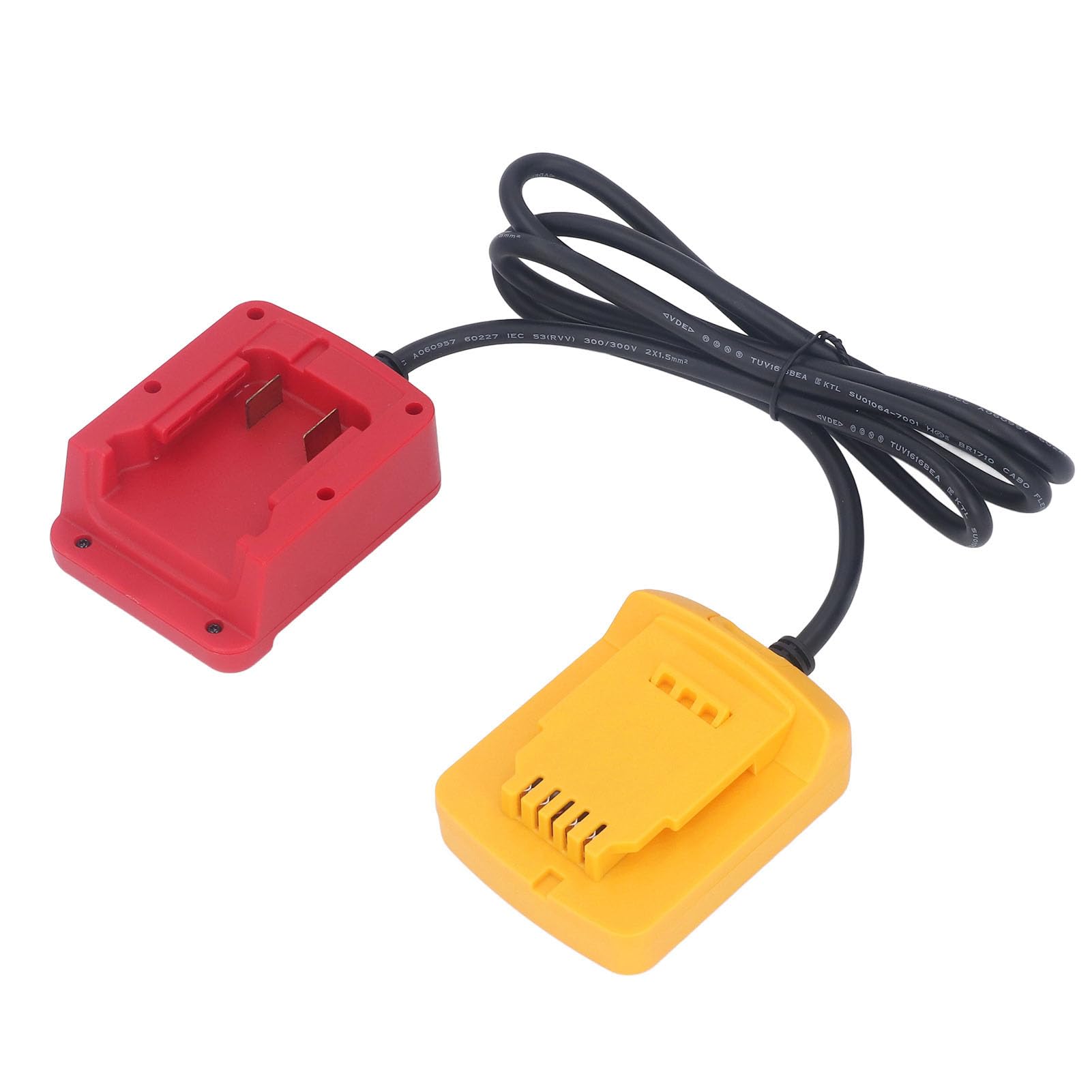 Adapter akumulatora litowego Przedłużacz reduktora wagi Trwałe tworzywo sztuczne ABS długość 1,6 m Przenośny hak do akumulatorów litowo-jonowych 18 V Narzędzie elektryczne Port DCB201