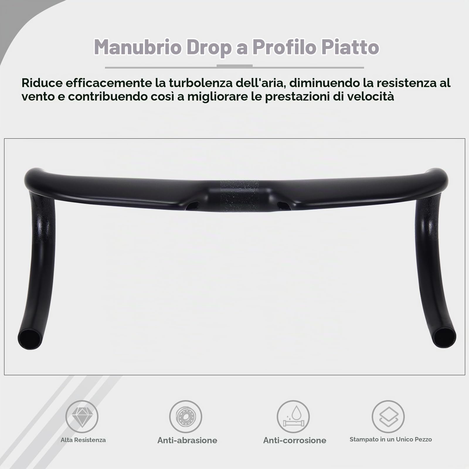 manubrio carbonio corsa 1-1/4"RXL SL manubrio carbonio bici da corsa routing interno UD opaco 420mm
