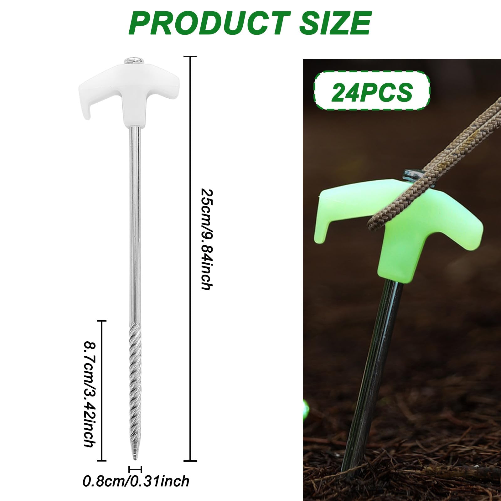Military Steel Tent Stake, 18
