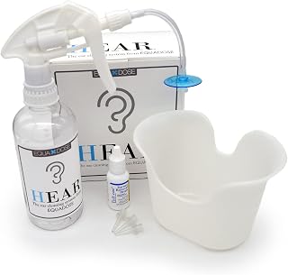 EQUADOSE Hear Earwax Removal Kit, Complete Ear Cleaning System for Effective Wax Removal, Safe Irrigation Tool for Gentle Ear Care, Professional Cleaner with Accessories for Adults and Kids