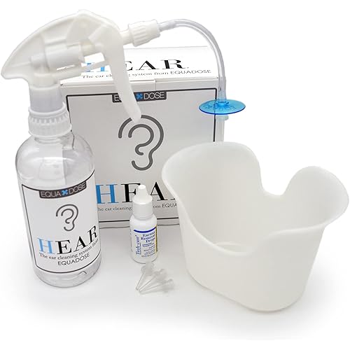 EQUADOSE Hear Earwax Removal Kit, Complete Ear Cleaning System for Effective Wax Removal, Safe Irrigation Tool for Gentle Ear Care, Professional Cleaner with Accessories for Adults and Kids