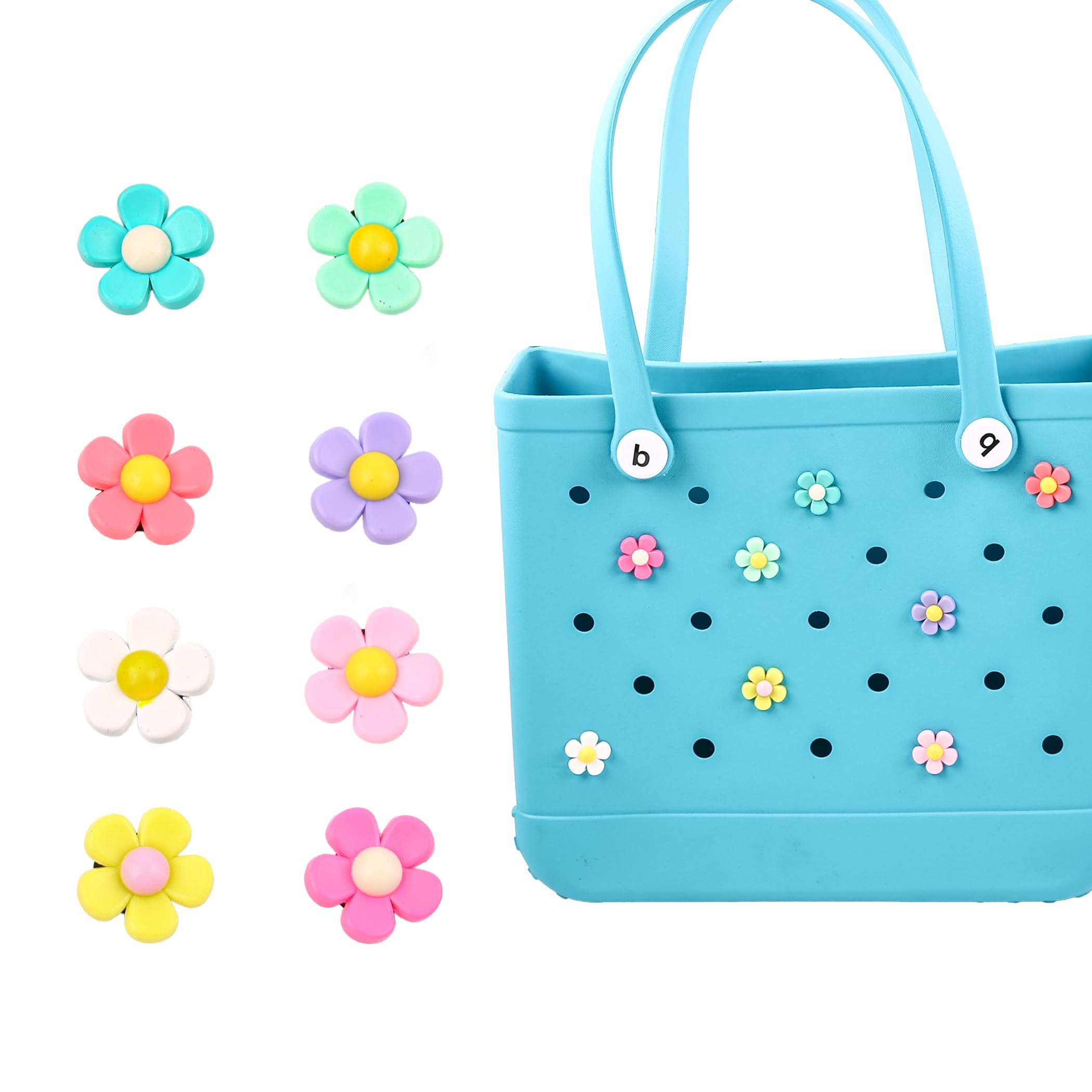 Charms para Crocs Bogg Bag Totes de Playa Adornos Decorativos Zapatos Accesorios Mujer Niña Pines Personalizables Bolsos EVA