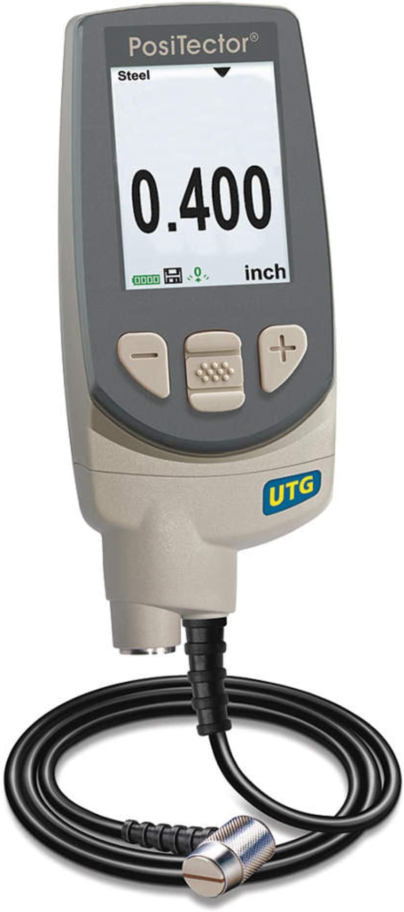 DeFelsko - POSITECTOR UTG C1 - DEFELSKO Ultrasonic Thickness Gauge: Couplant/Protective Holster/Soft Carrying Case, +/-0.001, NIST