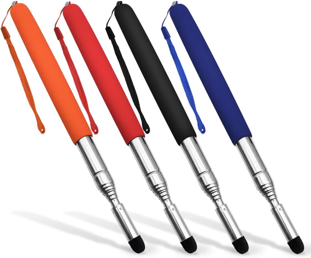 Teachers Pointer Stick, Telescopic Teaching Pointer, Retractable Classroom Whiteboard Pointer Extendable for Teachers, Guides, Coach