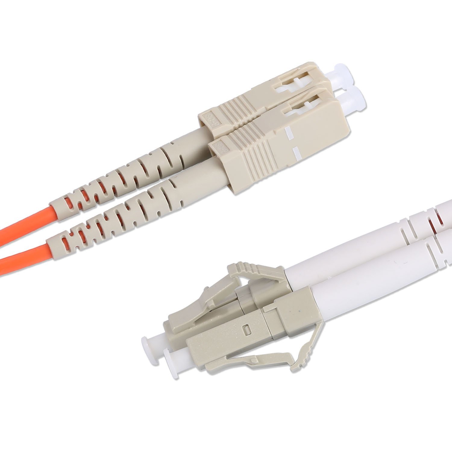Fiber Optic Cable, LC to SC Multimode MM Duplex OM1 62.5/125,3M/9FT