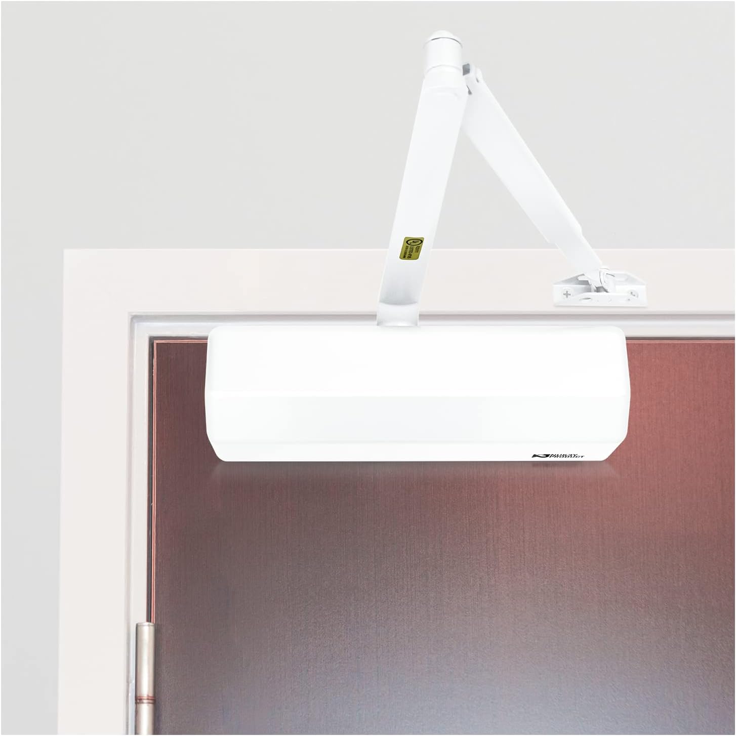 Nuk3y 9000 Series Grade 1 Heavy Duty Door Closer, Multi-Mount, Adjustable Size 1-6, ADA Compliant, UL Listed (White)