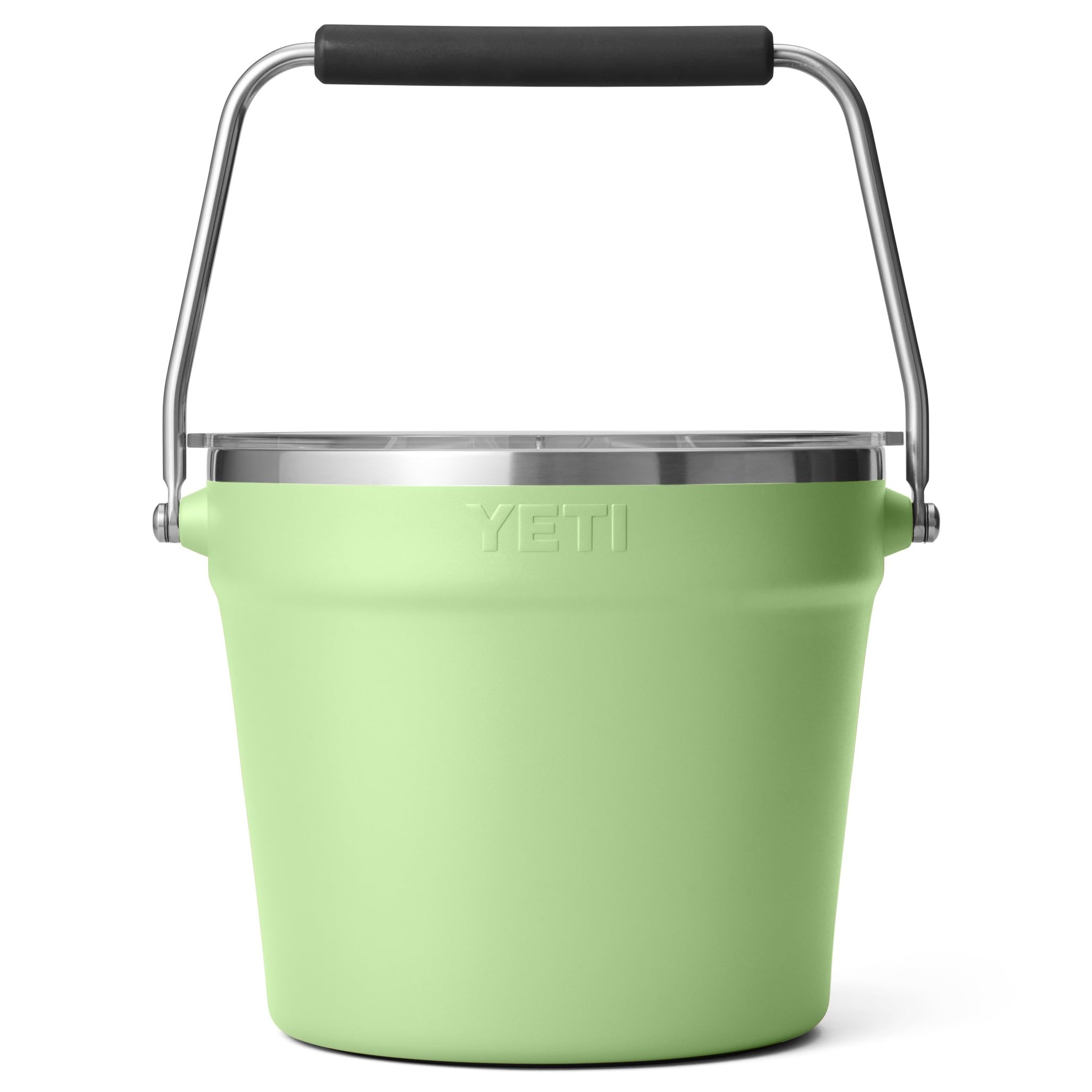 YETI Rambler Beverage Bucket, Double-Wall Vacuum Insulated Ice Bucket with Lid, Key Lime, 7.6 L