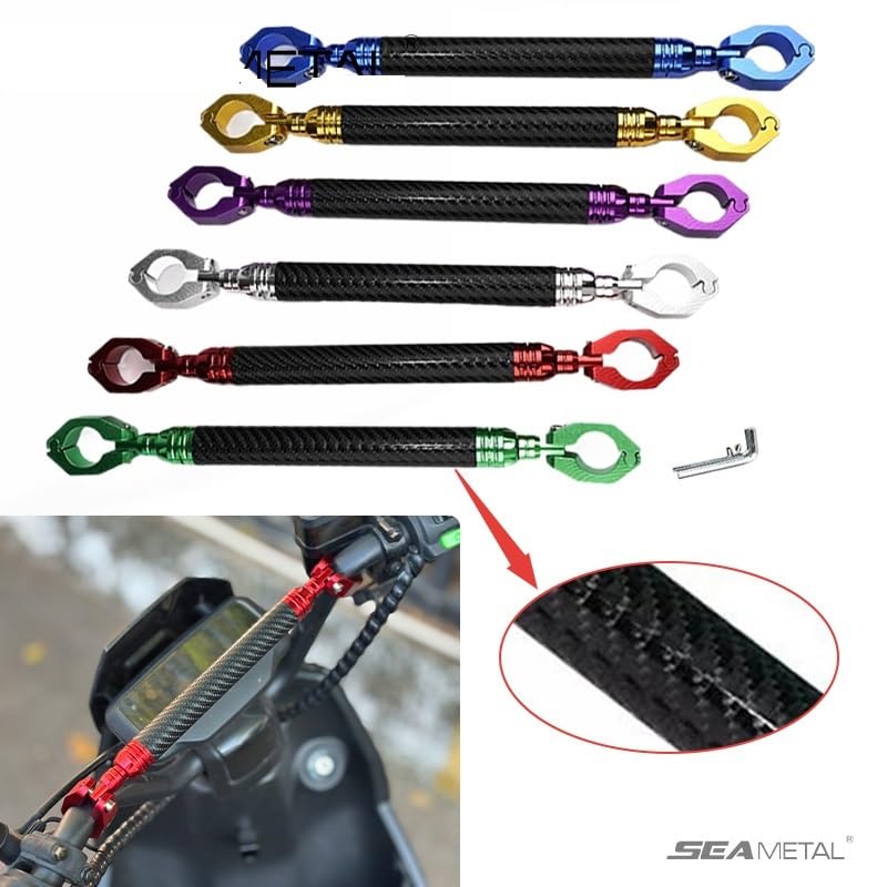 Motorcycle handlebar risers Kierownica motocykla uchwyt 7/8 "22mm regulowana poprzeczka wspornik balansowy wzmocnienie wzmocnienie dźwignia(Red)