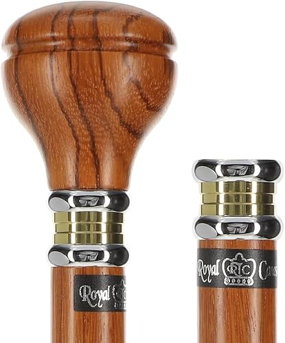 Premium Collectible Walking Canes  Stylish Wood Canes with Brass, Chrome, or Classic Knob Handles  Durable & Elegant Walking Sticks for Men and Women