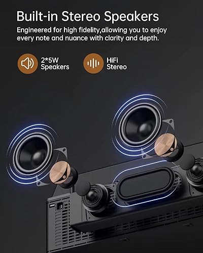 Miniatura 3 de Tocadiscos automático, tocadiscos de vinilo con transmisión por correa Bluetooth, cartucho magnético AT-3600L, entrada y salida Bluetooth, altavoces